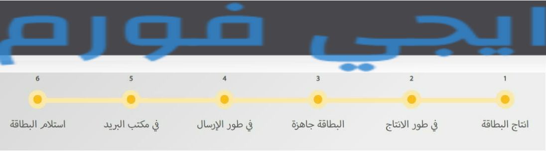 متابعة مراحل البطاقة